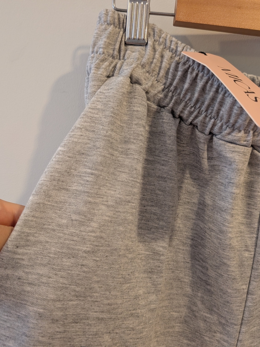 Micas Heather Gray Wide Leg Pull On SweatPants Loungewear Streetwear Casual - Picture 7 of 9